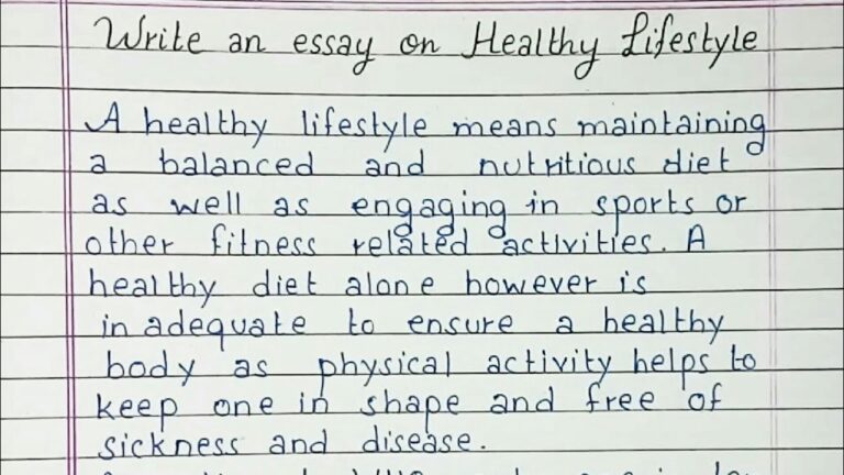 Unlocking the Secrets to a Vibrant and Healthy Lifestyle with this Essay!